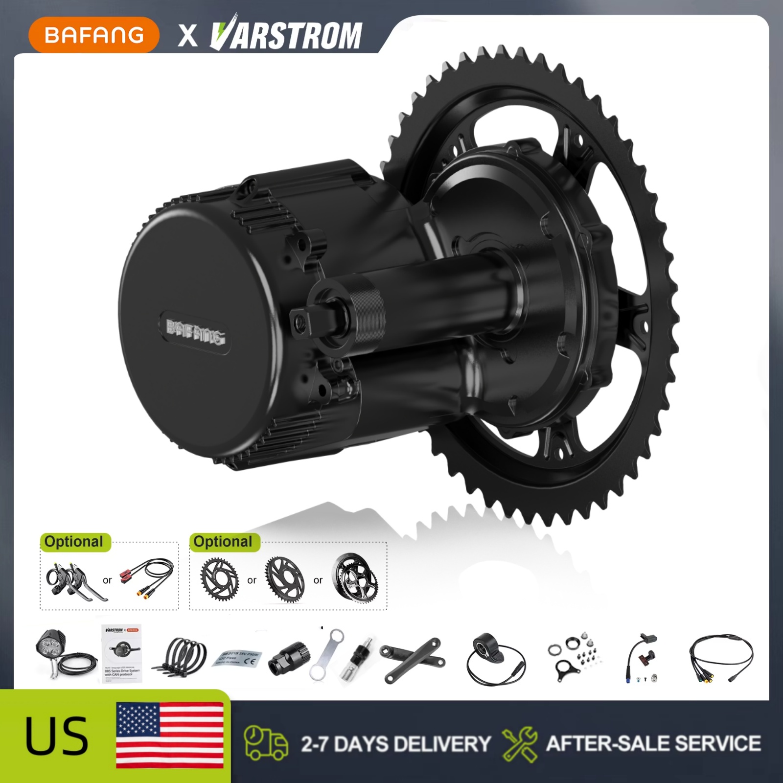 Side Hung Mid Drive Motor Kit - Set motore centrale BAFANG 48V 500W